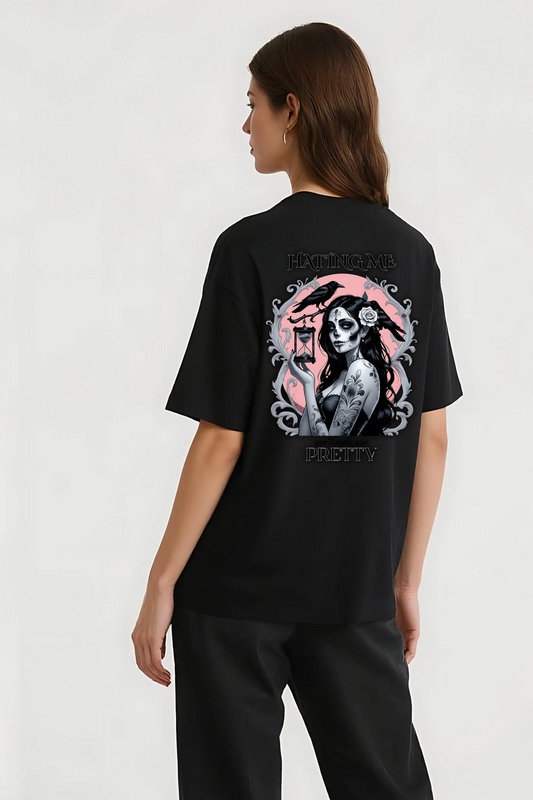 HATING ME OVERSIZED TEE BLACK