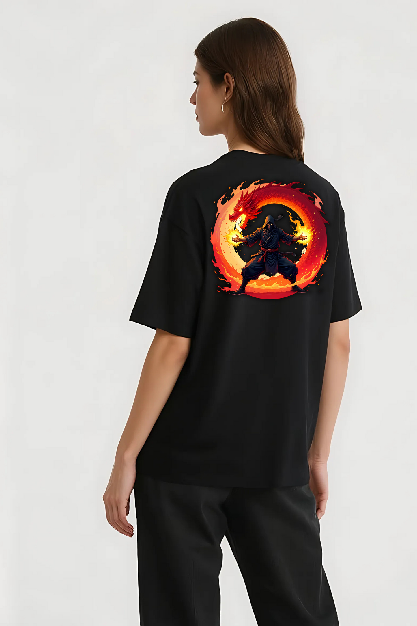 IGNITE GRAPHIC OVERSIZED TEE BLACK