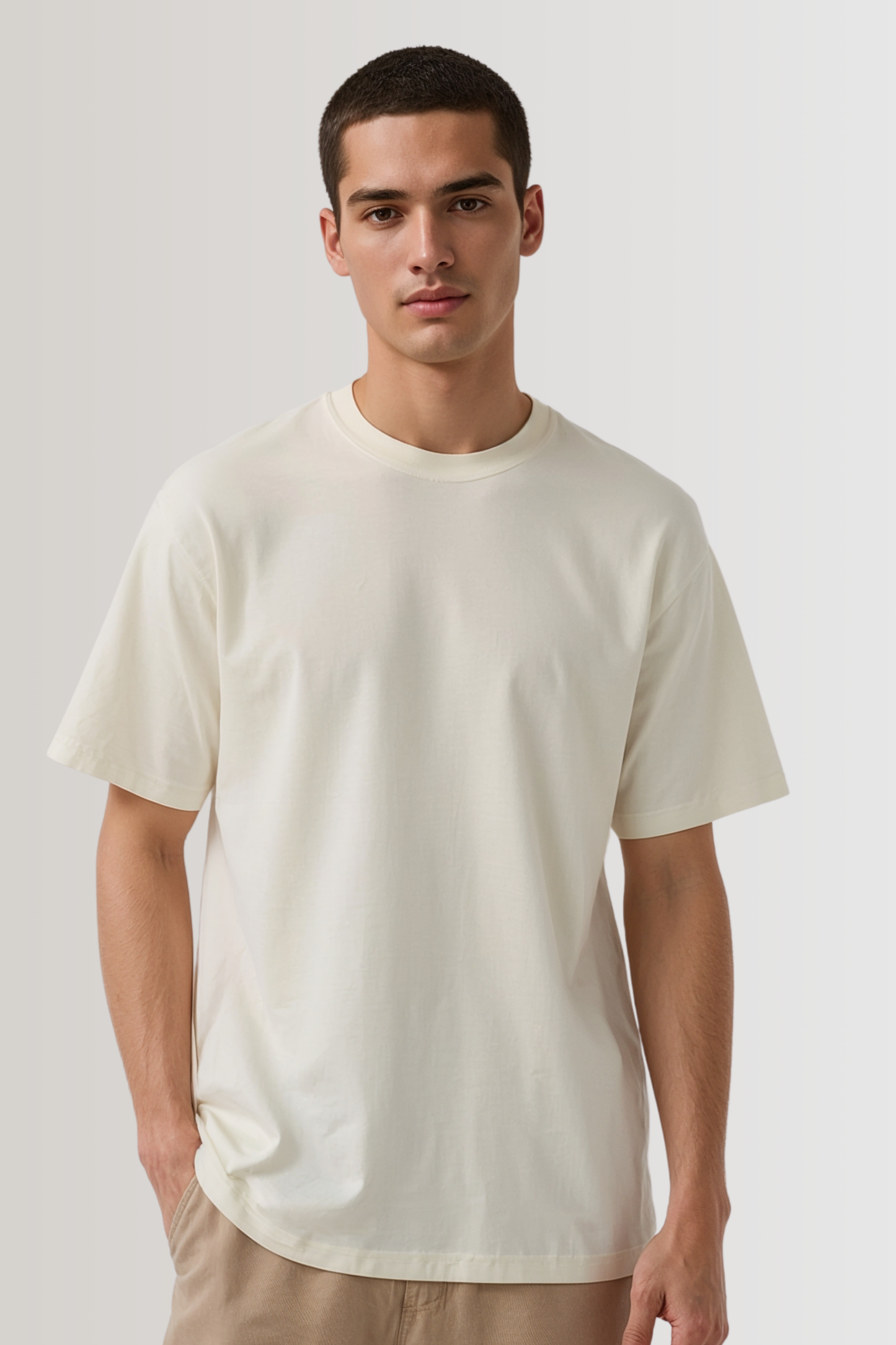 DEMON SLAYER OVERSIZED TEE BEIGE