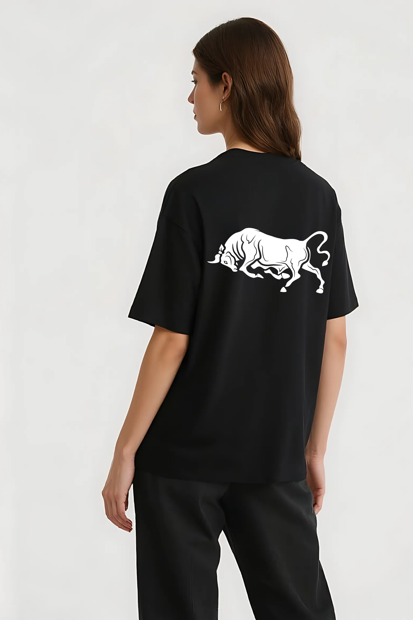 TAURUS OVERSIZED TEE BLACK