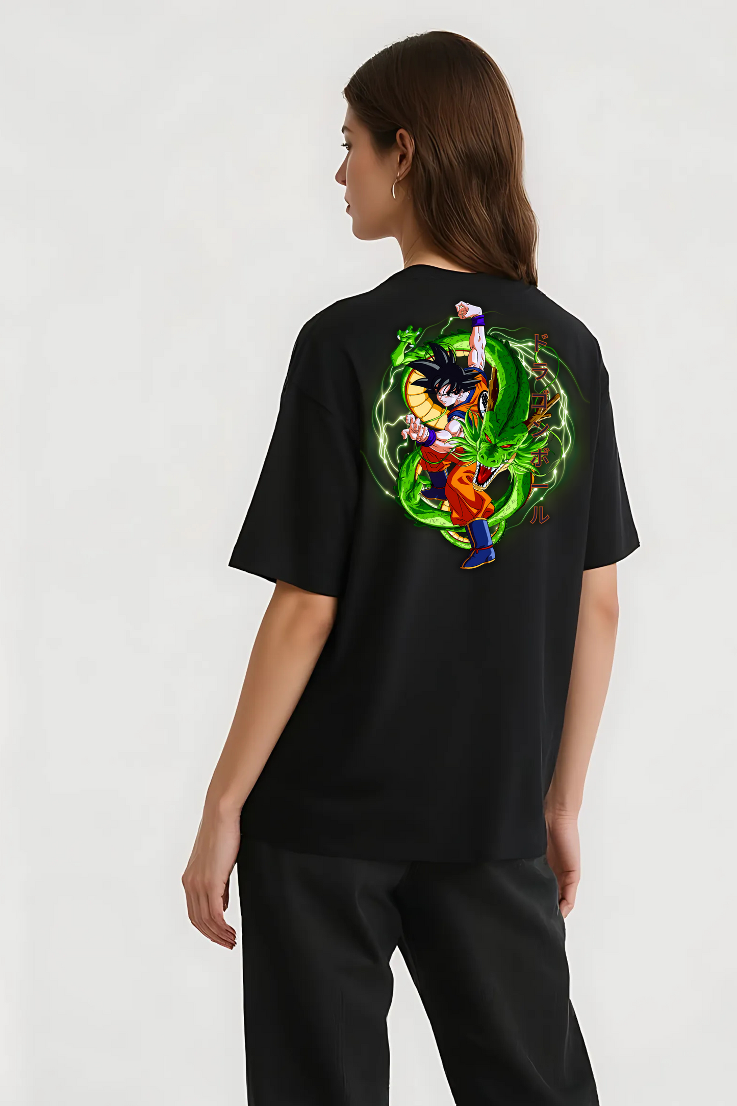 GOKU OVERSIZED TEE BLACK