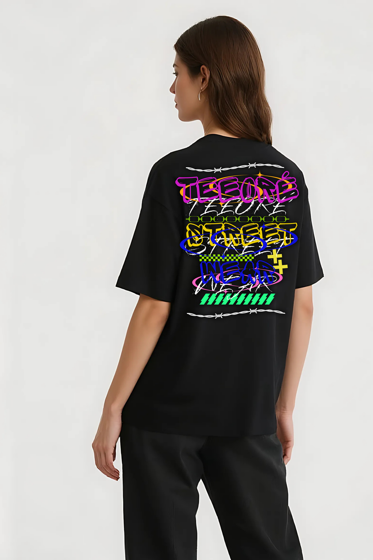 STREETWEAR OVERSIZED TEE BLACK