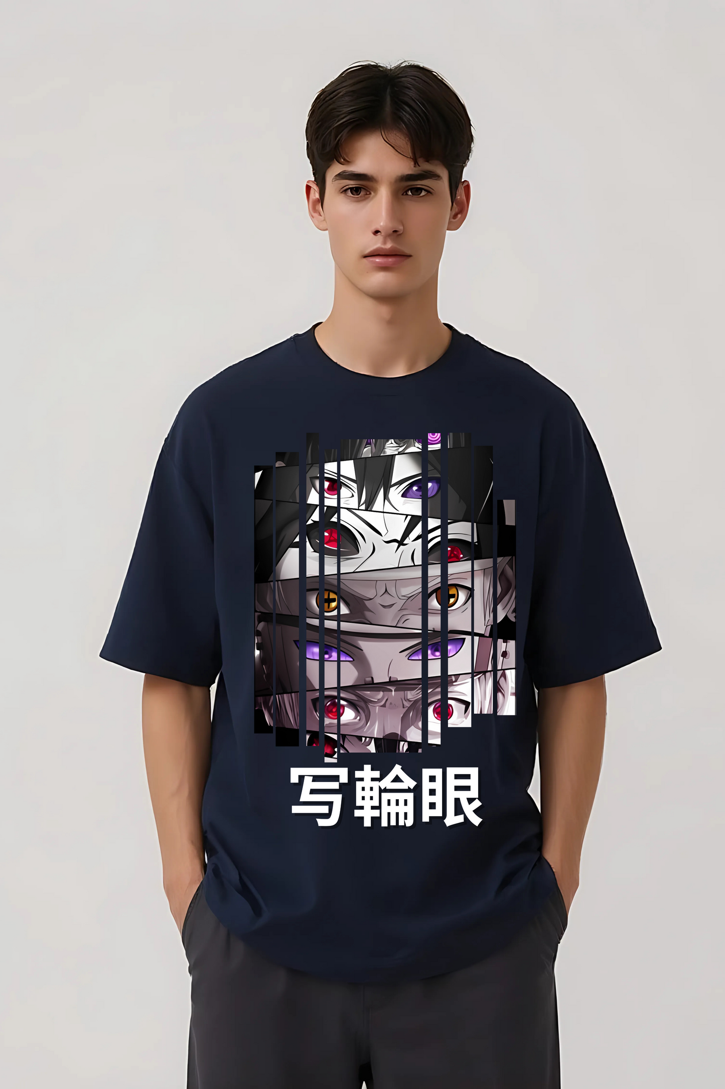 SHANIGAN SQUAD OVERSIZED TEE NAVY-BLUE