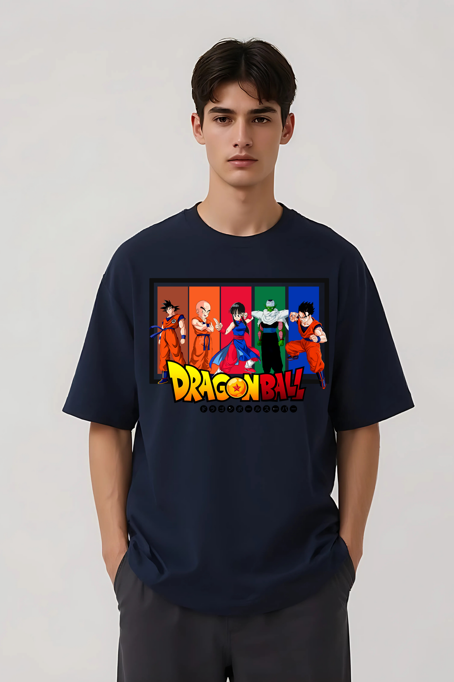 DRAGON BALLZ OVERSIZED TEE NAVY-BLUE