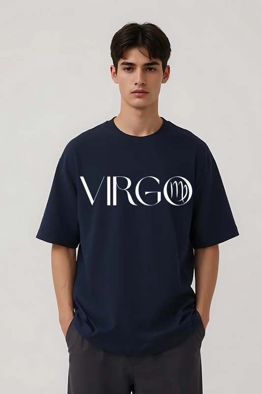 VIRGO OVERSIZED TEE NAVY-BLUE