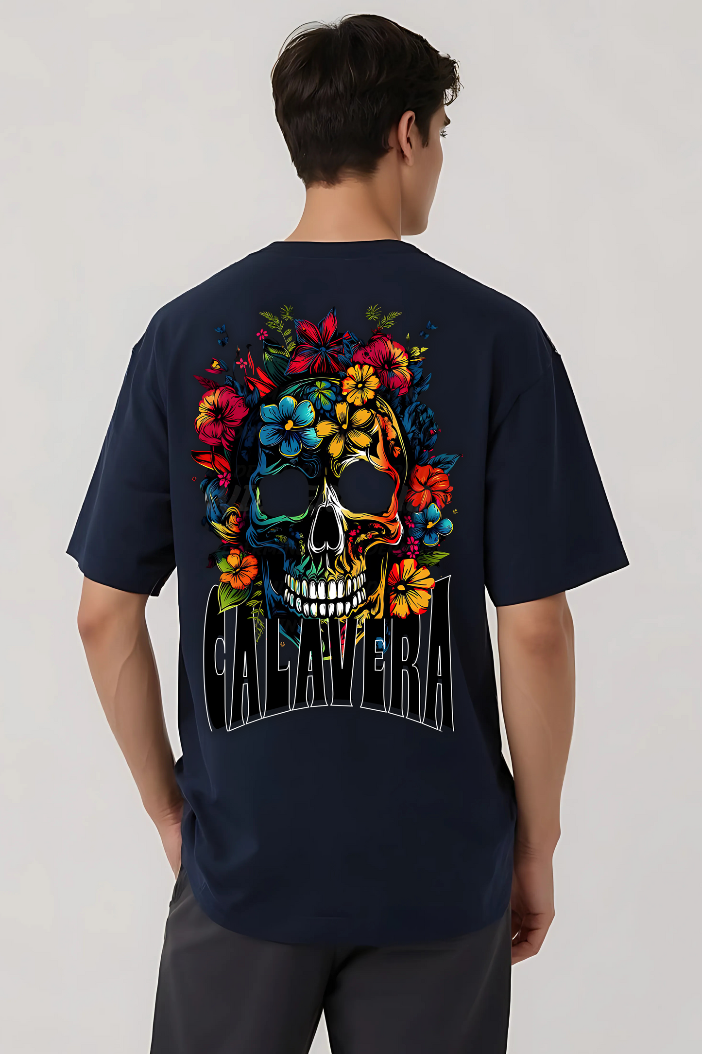 CALAVERA OVERSIZED TEE NAVY-BLUE