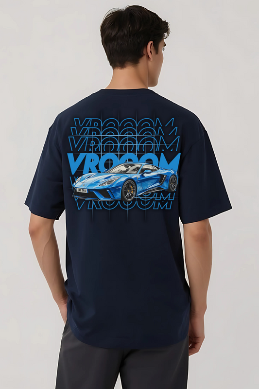 VROOM OVERSIZED TEE NAVY-BLUE