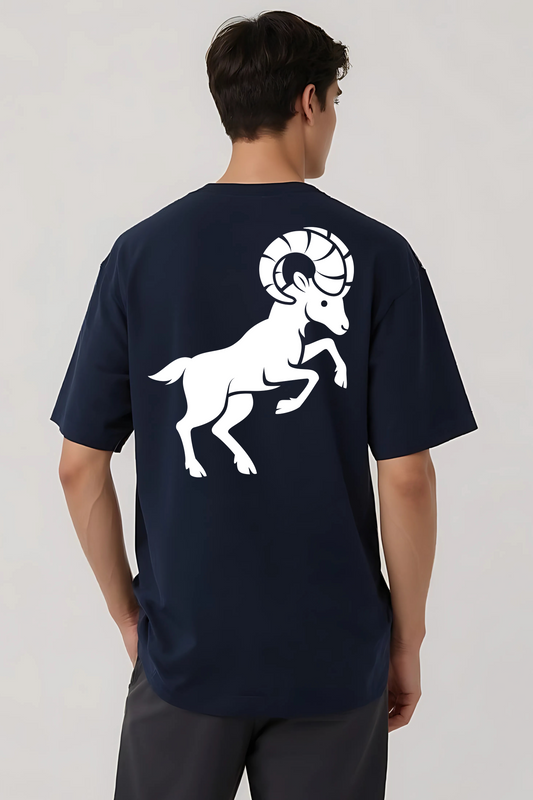 ARIES OVERSIZED TEE NAVY BLUE