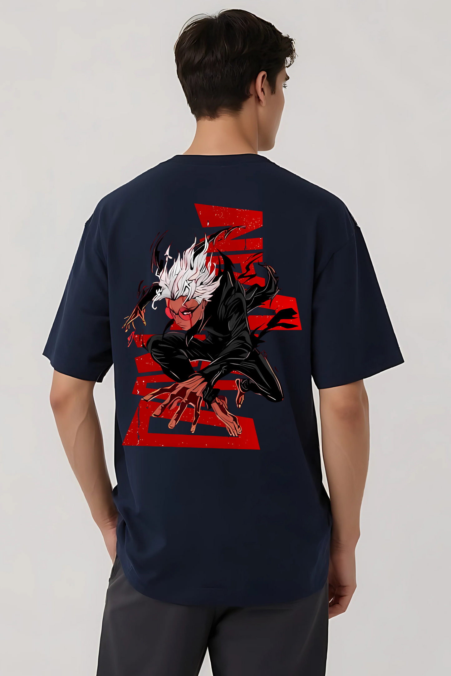 DANDADAN OVERSIZED TEE NAVY-BLUE