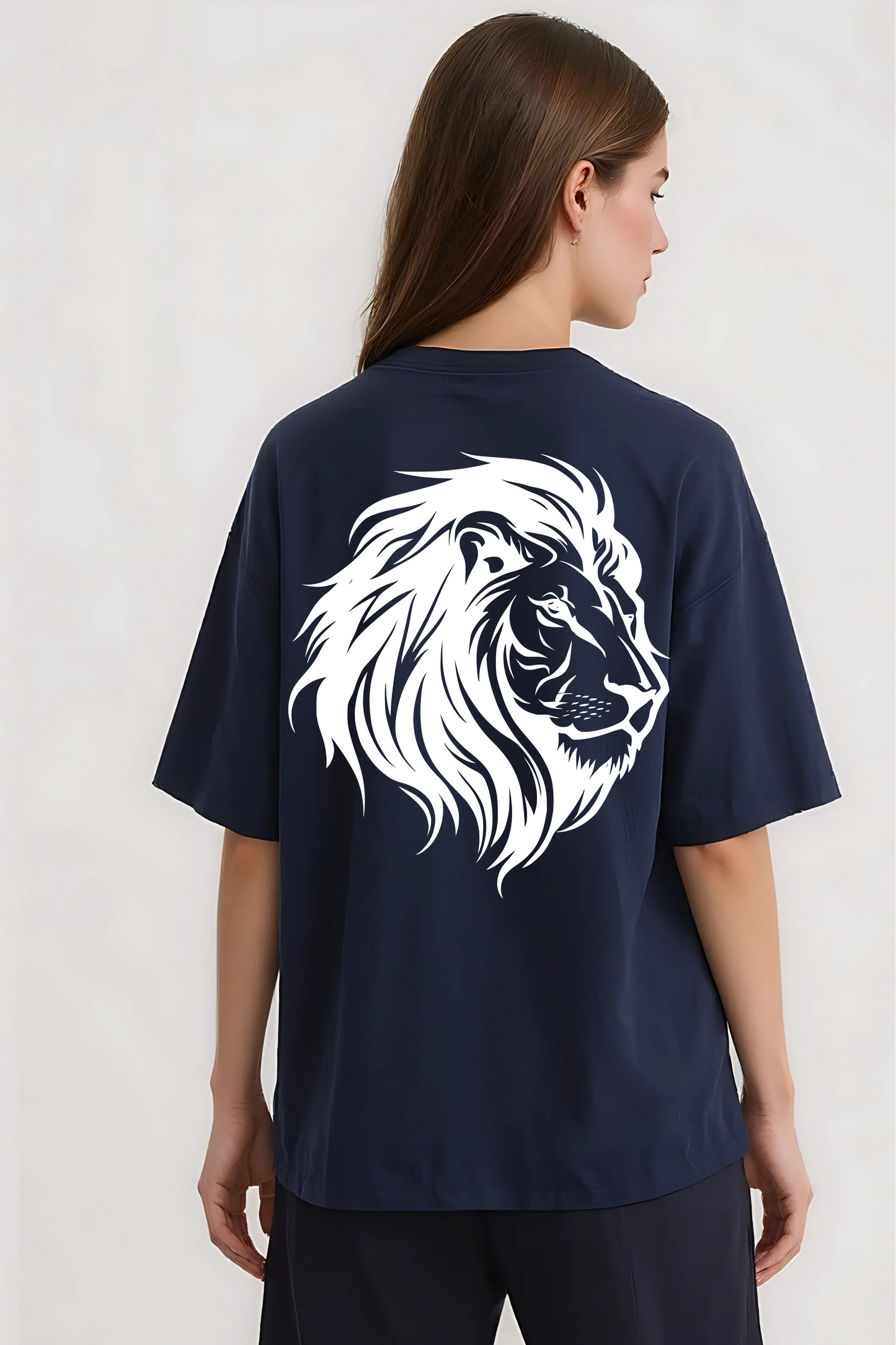 LEO OVERSIZED TEE NAVY-BLUE