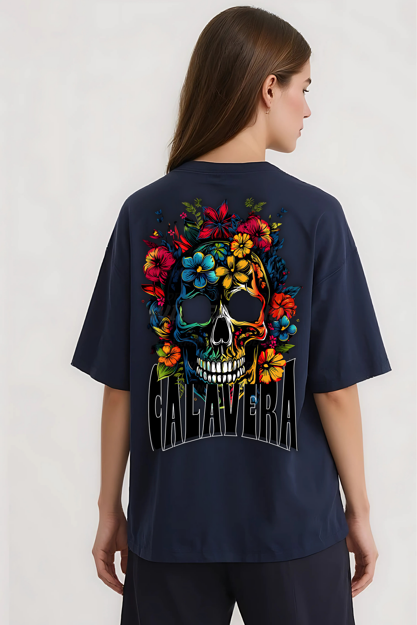 CALAVERA OVERSIZED TEE NAVY-BLUE