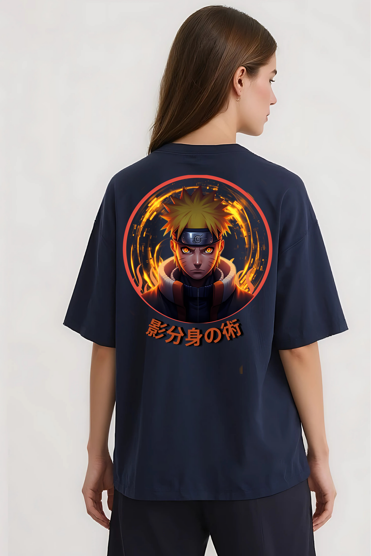 NARUTO GRAPHIC OVERSIZED TEE NAVY-BLUE