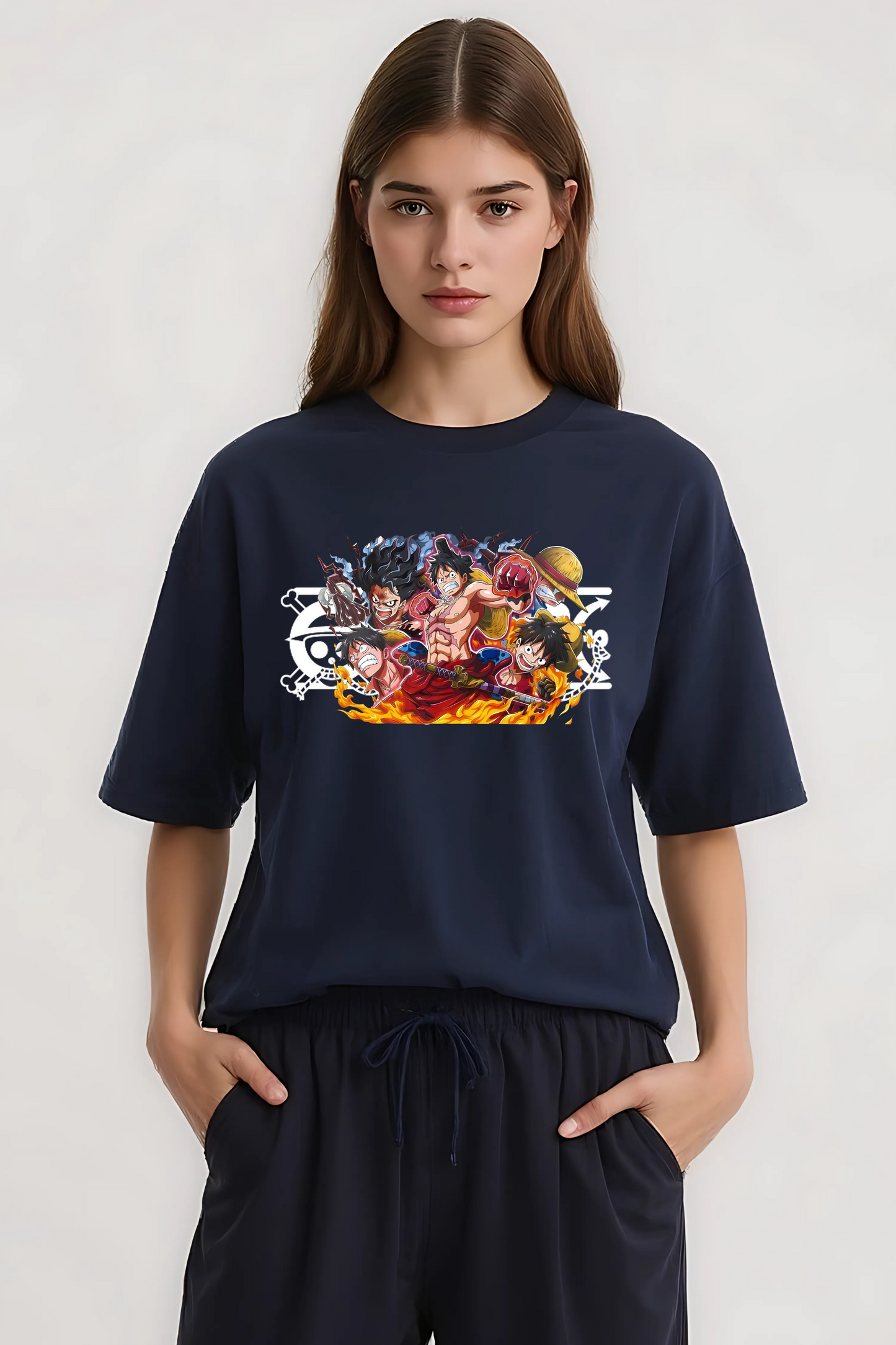 ONE PIECE OVERSIZED TEE NAVY-BLUE