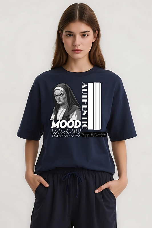 AUTHENTIC MOOD OVERSIZED TEE NAVY-BLUE