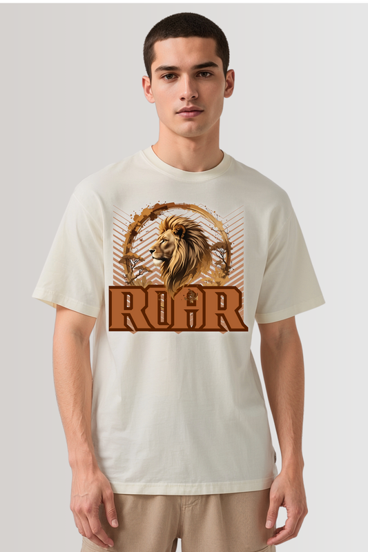 ROAR OVERSIZED TEE BEIGE