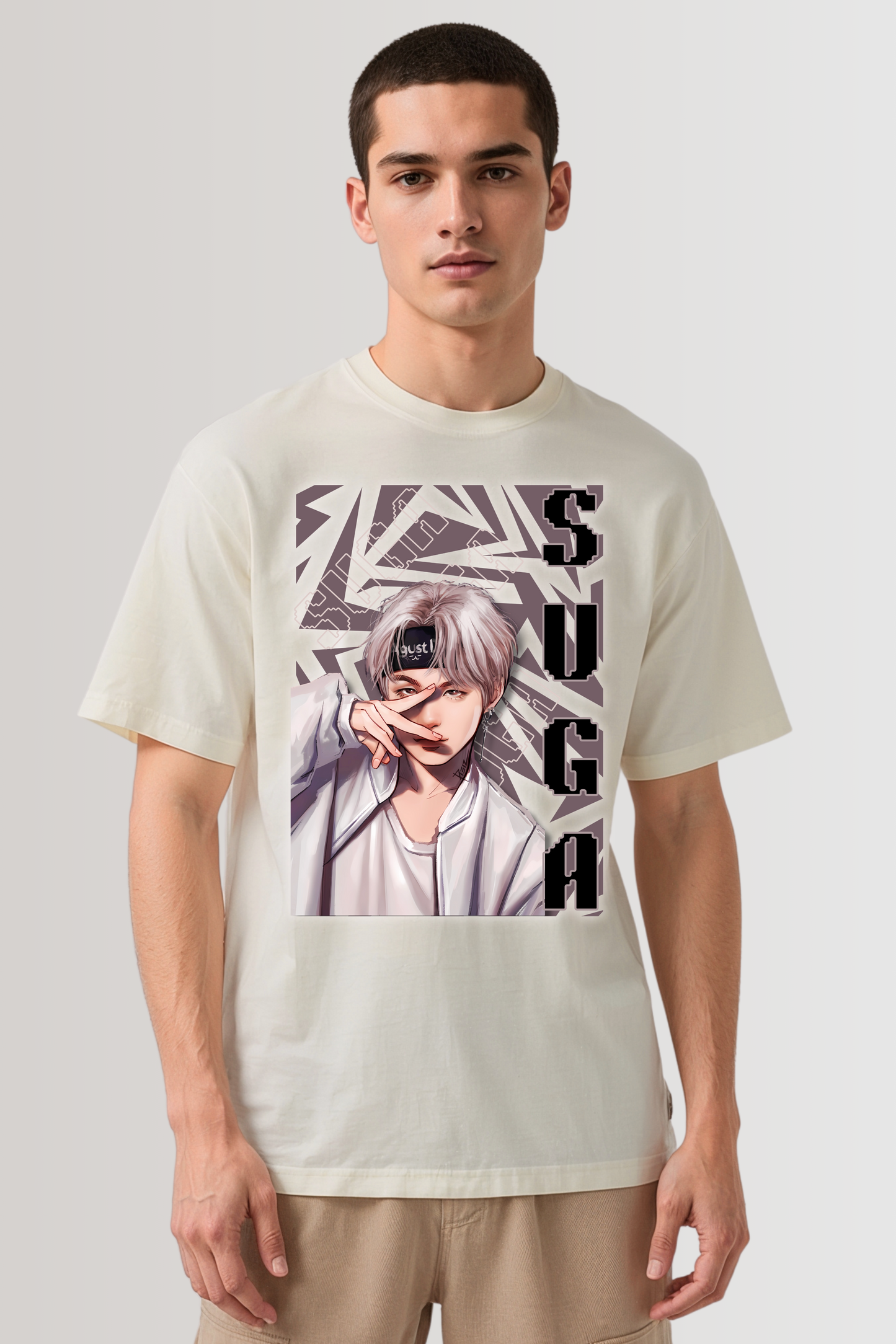 SUGA OVERSIZED TEE BEIGE
