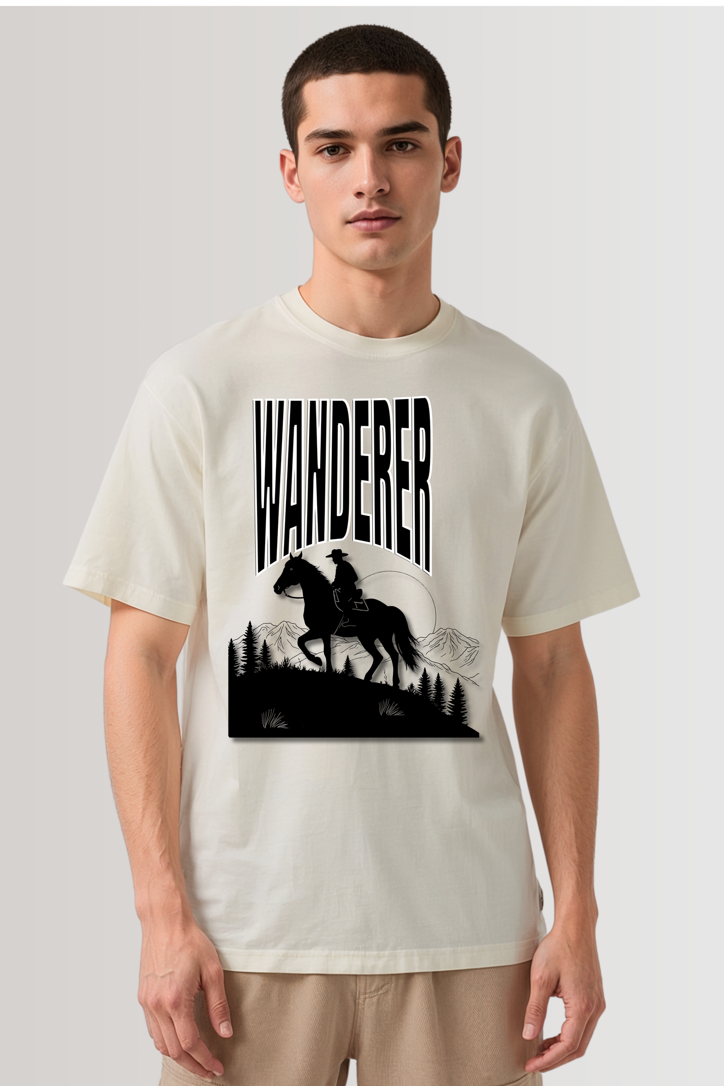 WANDERER OVERSIZED TEE BEIGE