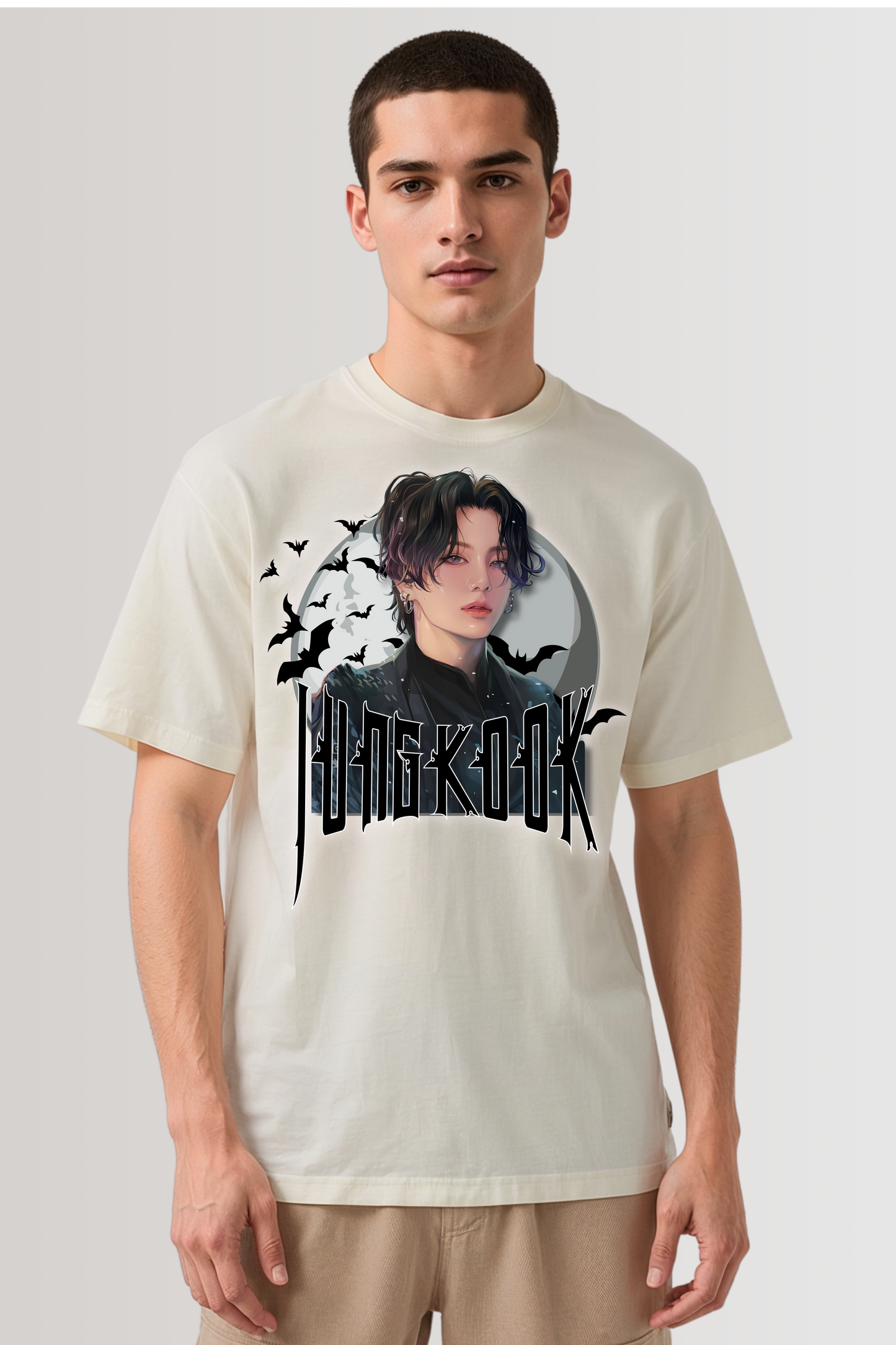 JUNGKOOK OVERSIZED TEE BEIGE