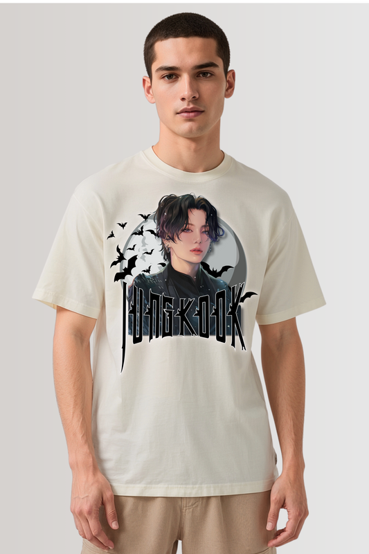 JUNGKOOK OVERSIZED TEE BEIGE