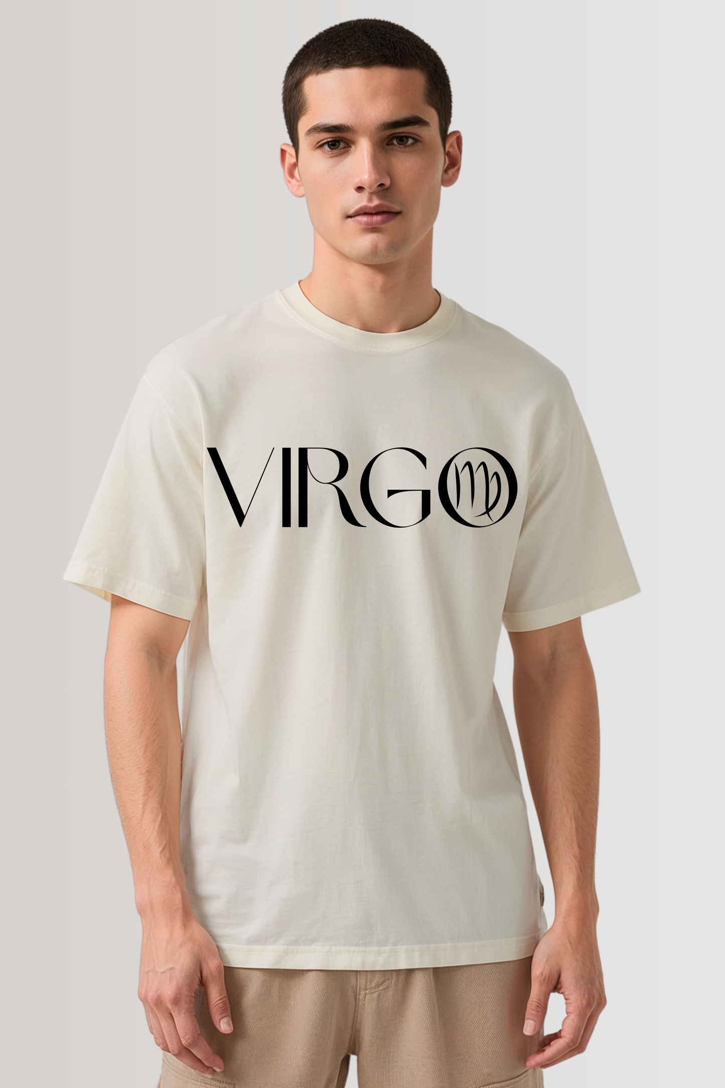 VIRGO OVERSIZED TEE BEIGE