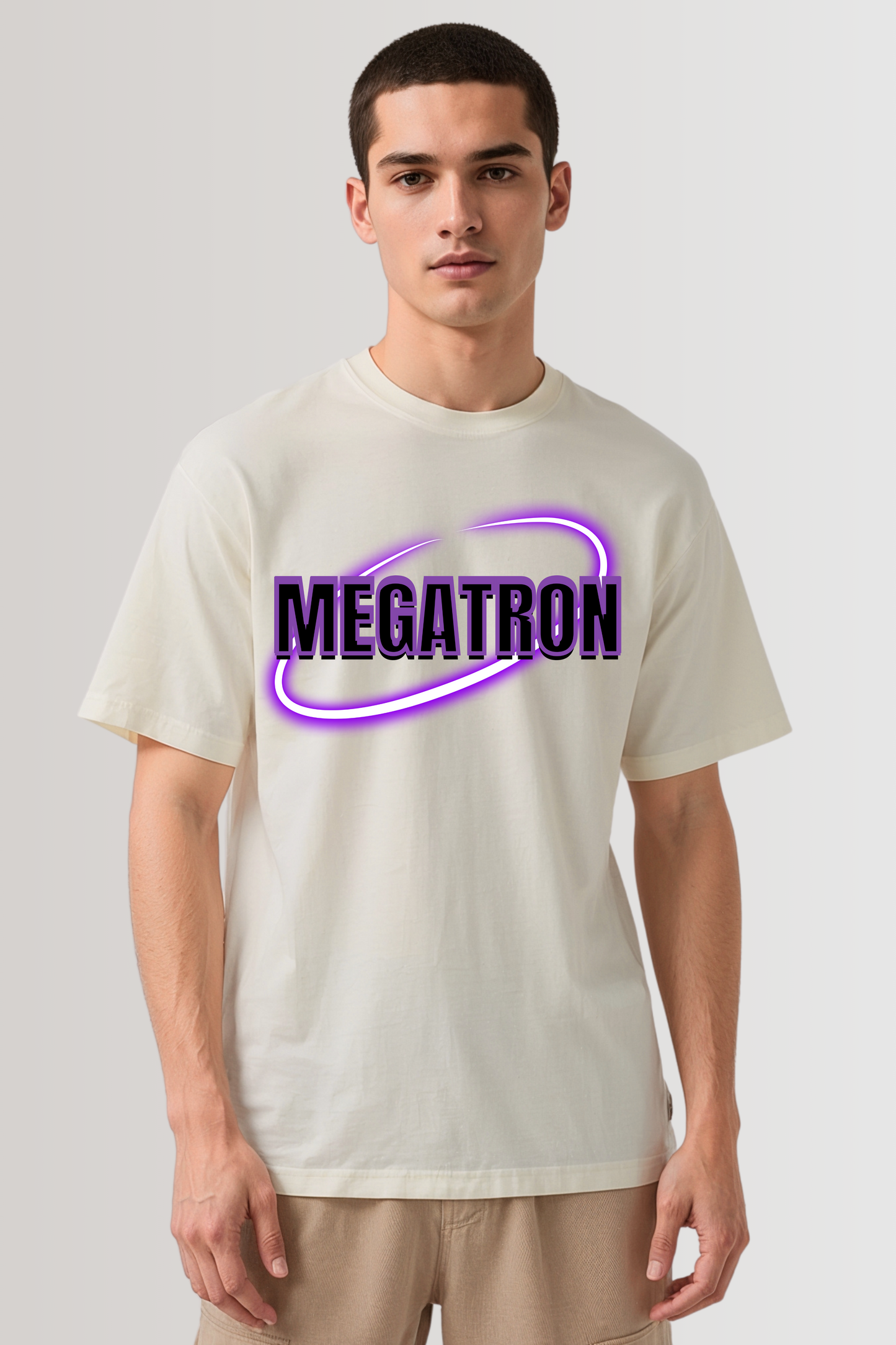 MEGATRON OVERSIZED TEE BEIGE