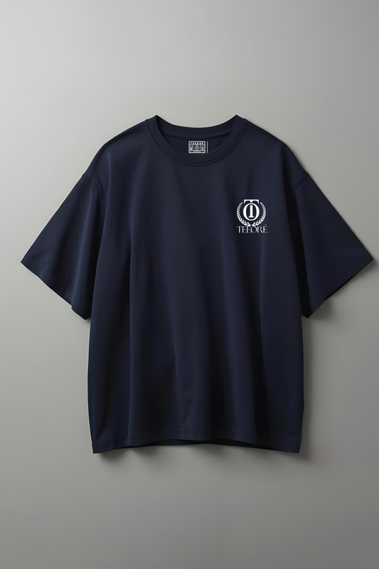 OVERSIZED T-SHIRT NAVY-BLUE
