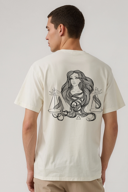 LIBRA OVERSIZED TEE BEIGE