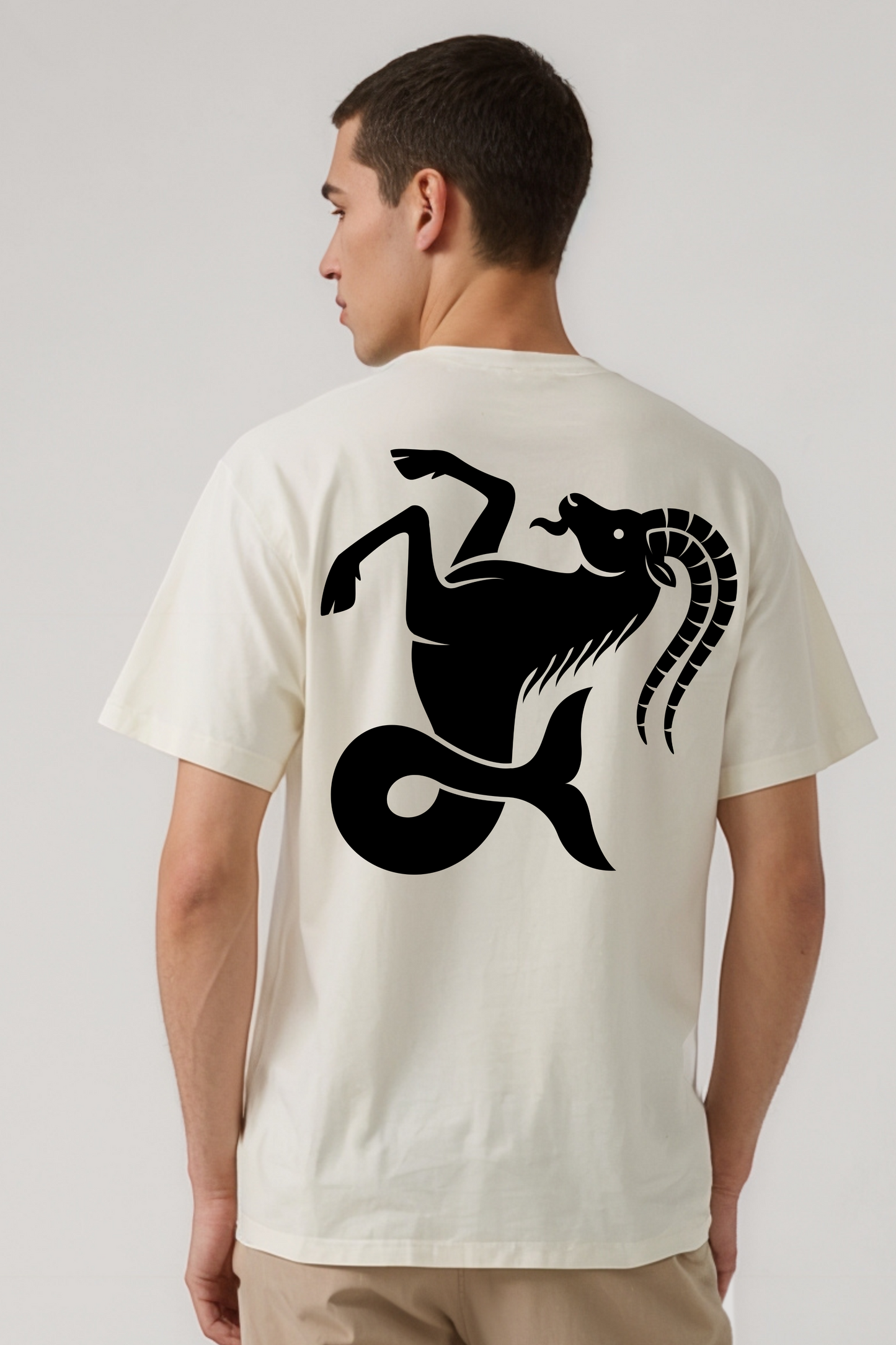 CAPRICORN OVERSIZED TEE BEIGE