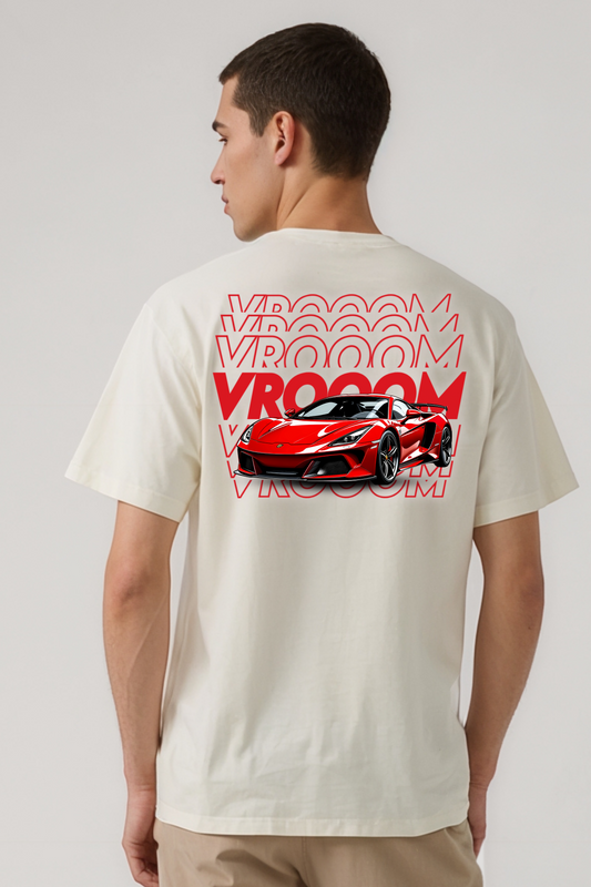 VROOM II OVERSIZED TEE BEIGE