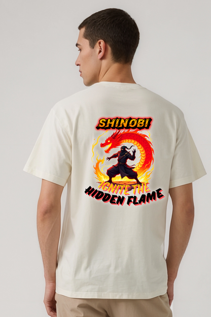 SHINOBI OVERSIZED TEE BEIGE