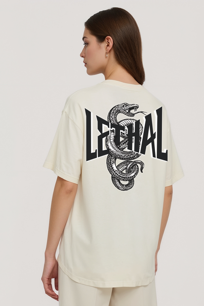 LETHAL OVERSIZED TEE BEIGE