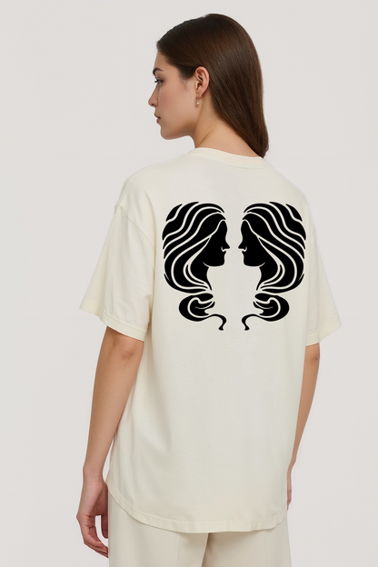 GEMINI OVERSIZED TEE BEIGE