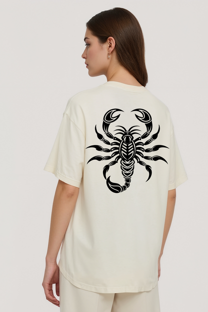 SCORPIO OVERSIZED TEE BEIGE