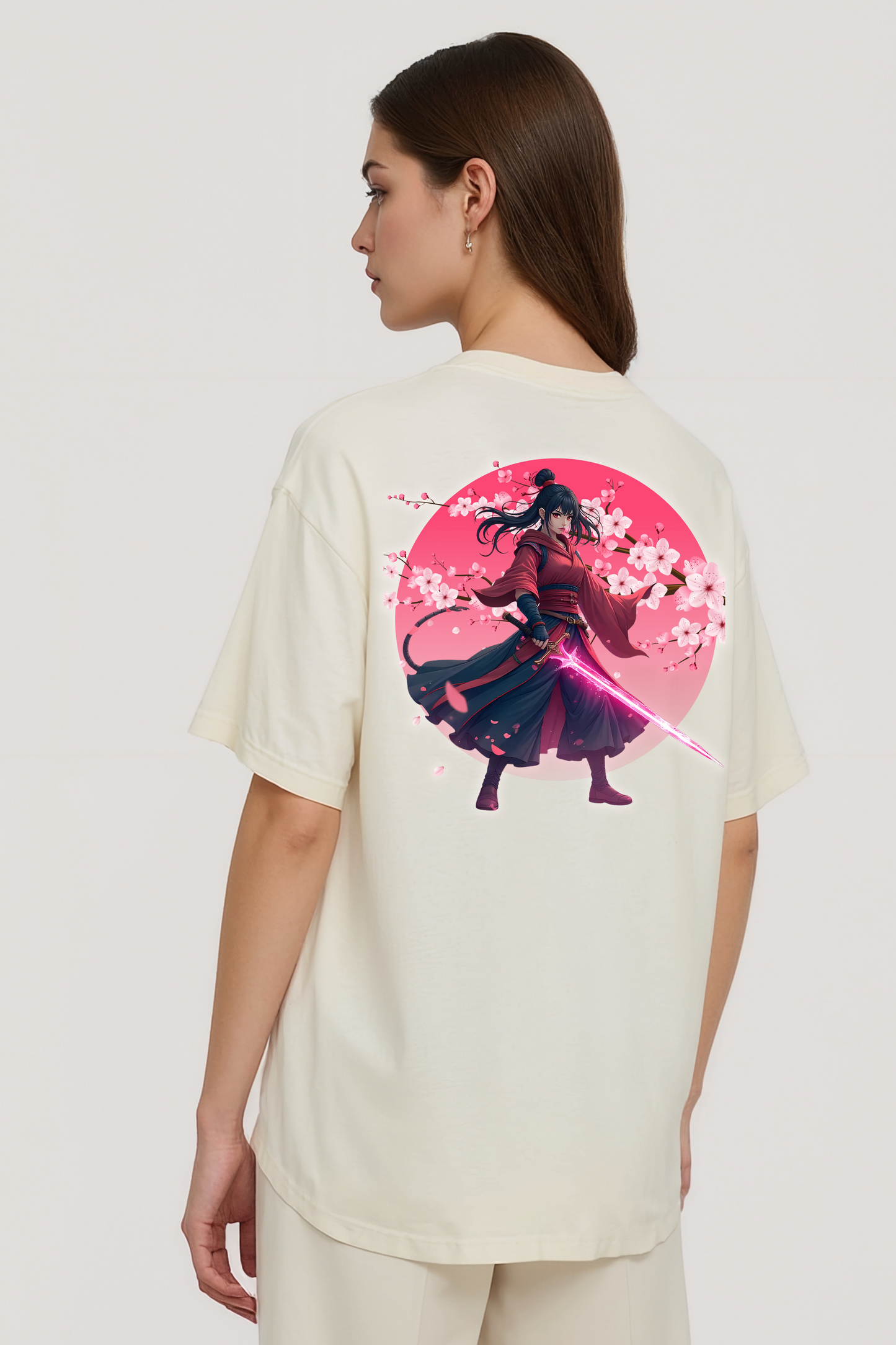 SLAY WITH GRACE OVERSIZED TEE BEIGE