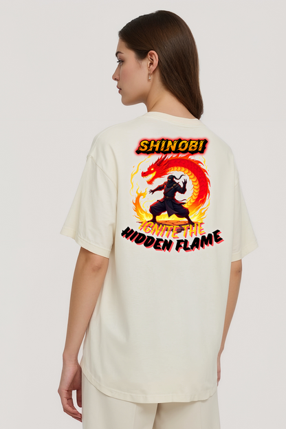 SHINOBI OVERSIZED TEE BEIGE