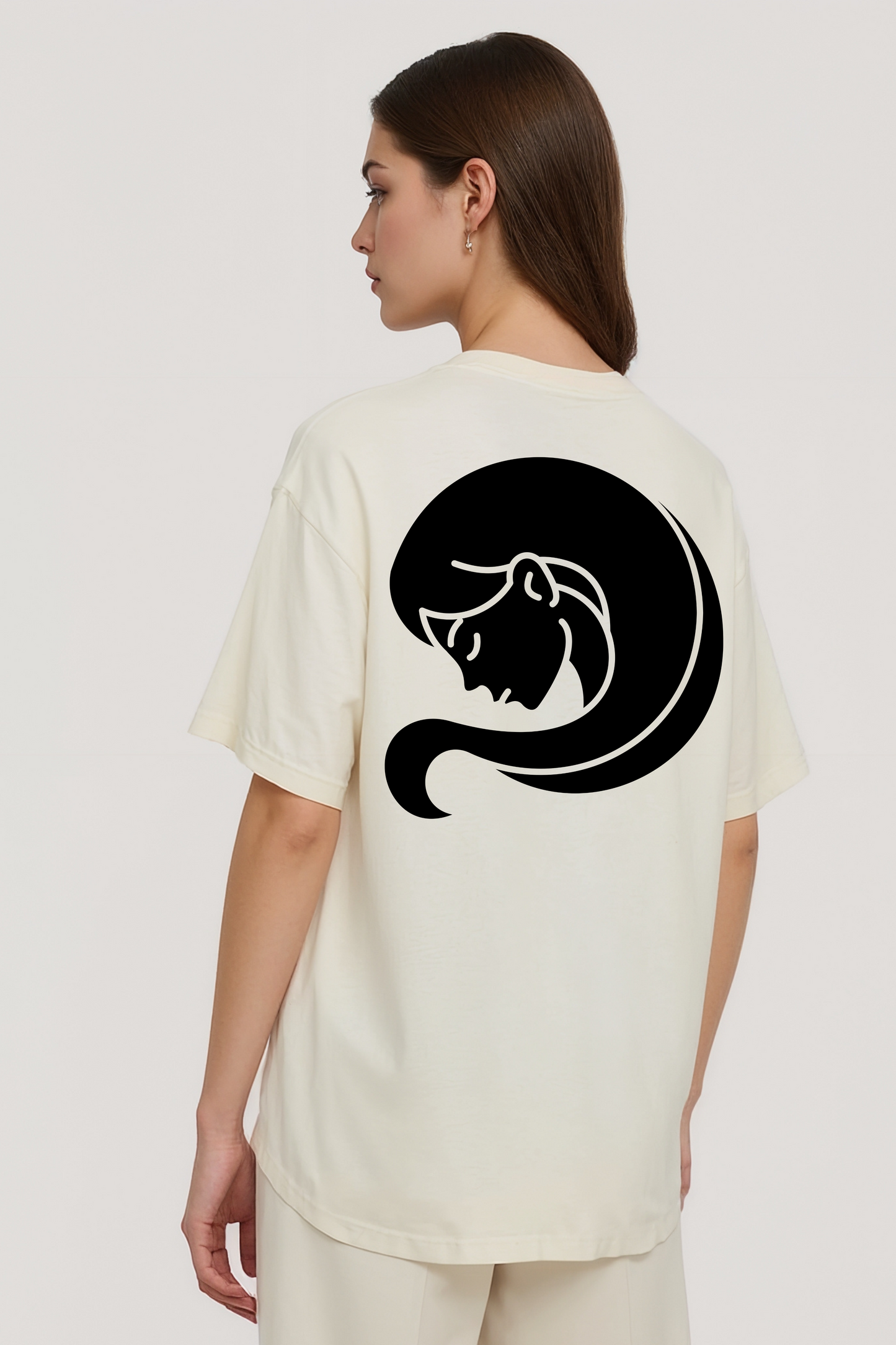 VIRGO OVERSIZED TEE BEIGE