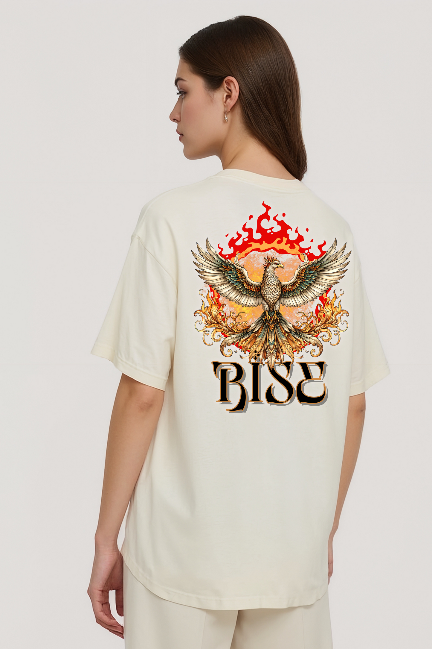 RISE OVERSIZED TEE BEIGE