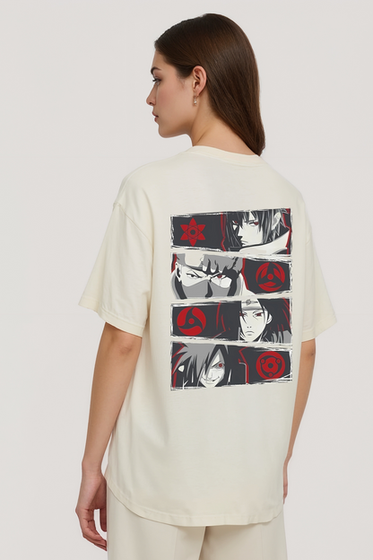 NARUTO SHANIGAN OVERSIZED TEE BEIGE