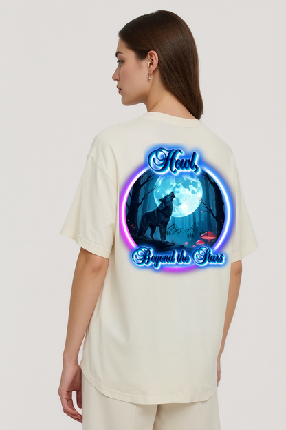 HOWL OVERSIZED TEE BEIGE