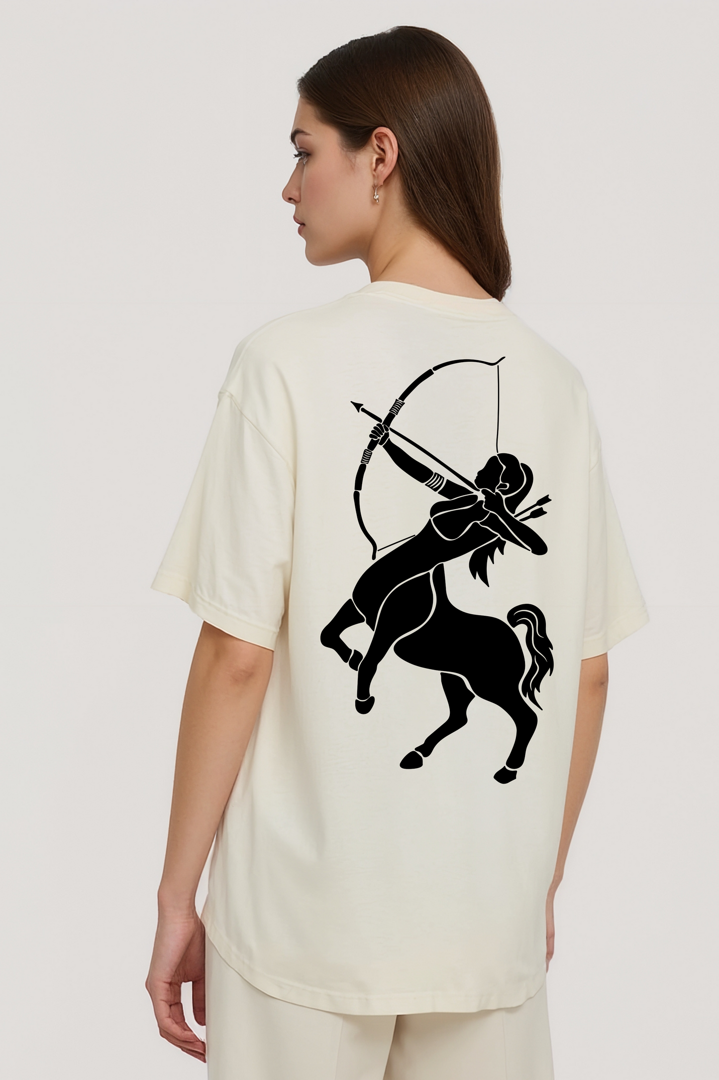 SAGITTARIUS OVERSIZED TEE BEIGE