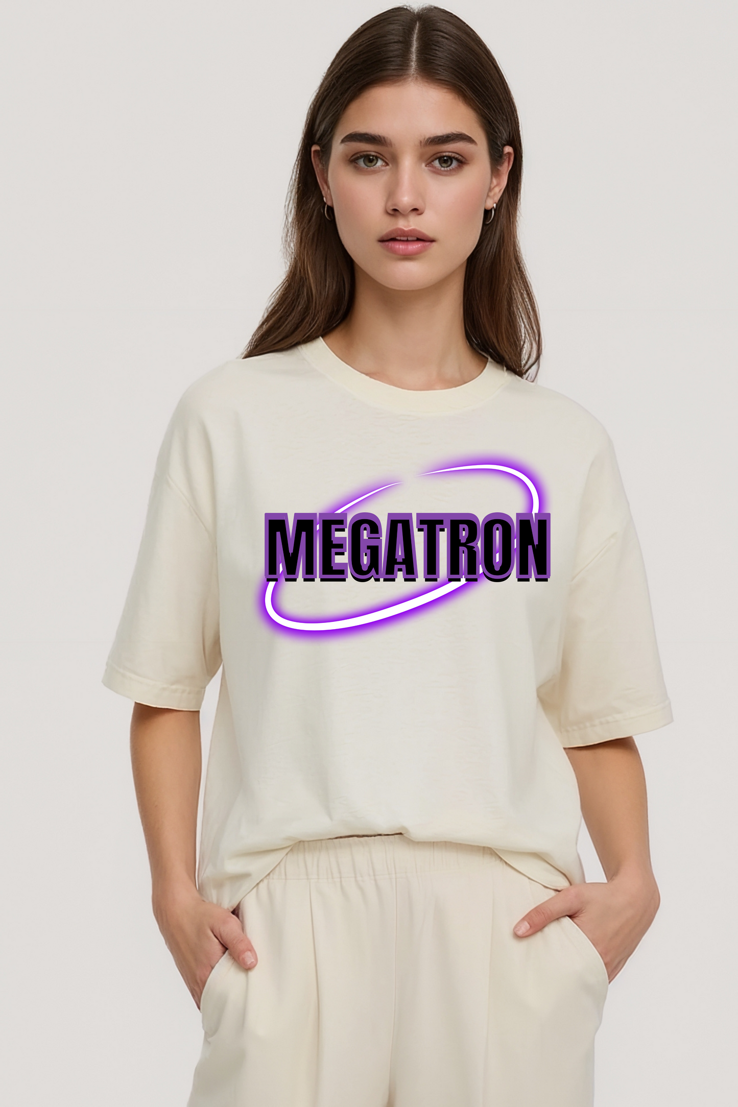 MEGATRON OVERSIZED TEE BEIGE