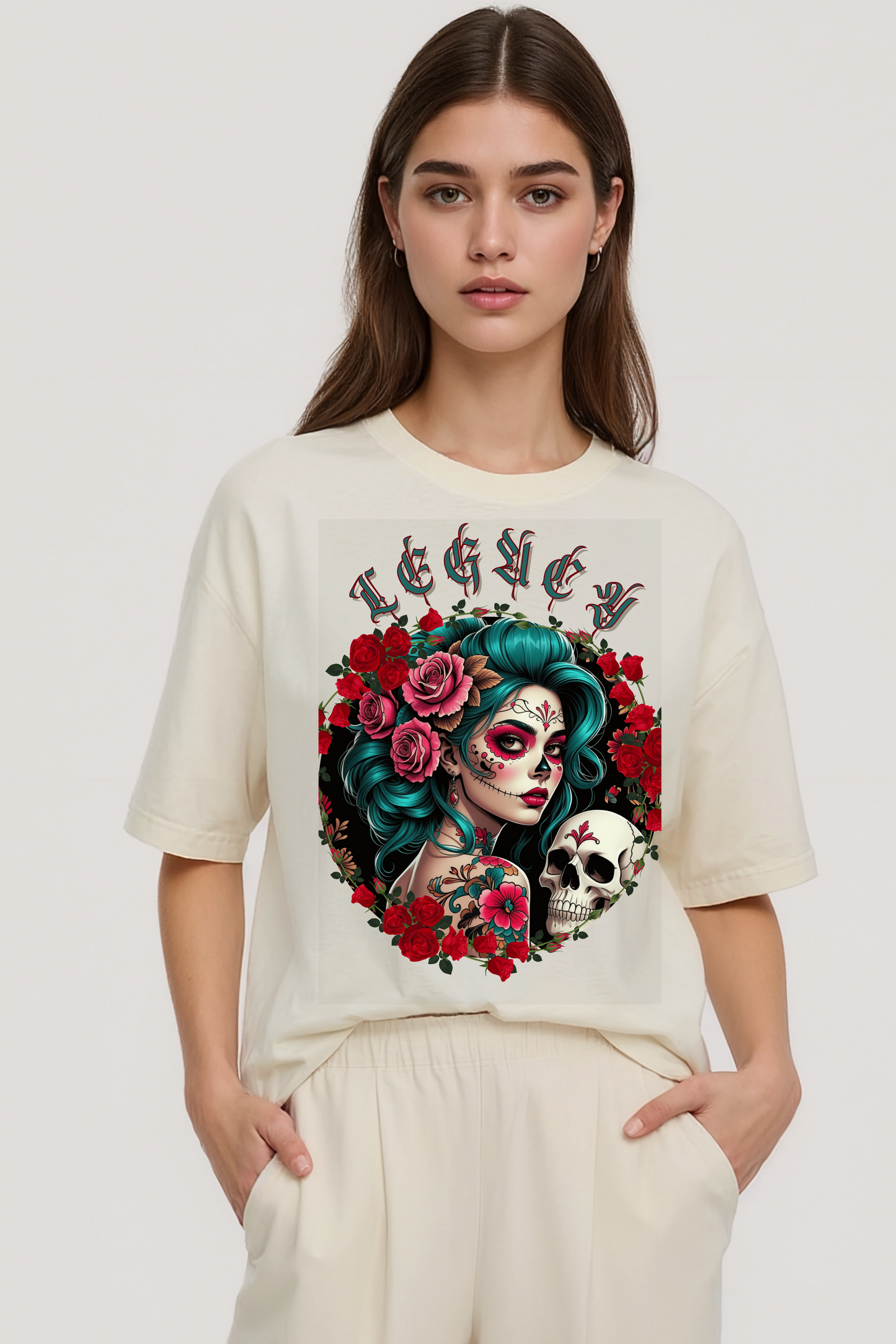 LEGACY OVERSIZED TEE BEIGE