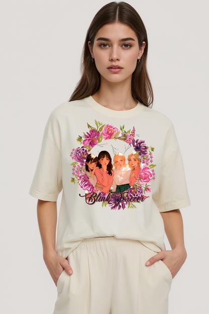 BLACKPINK FOREVER OVERSIZED TEE BEIGE