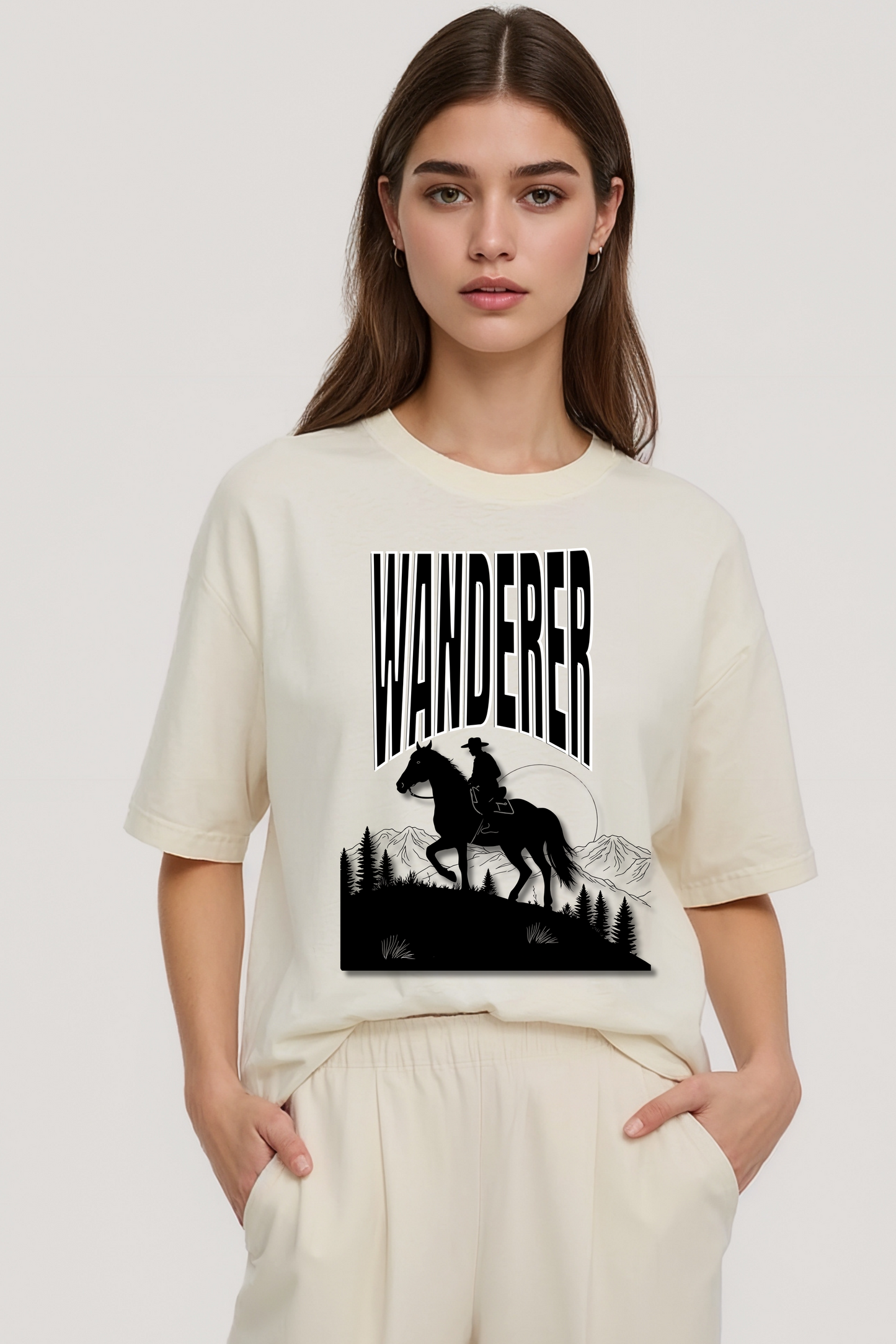 WANDERER OVERSIZED TEE BEIGE