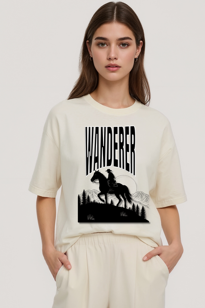 WANDERER OVERSIZED TEE BEIGE