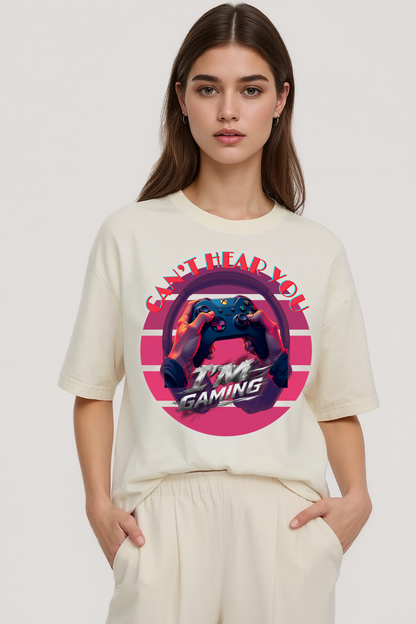 GAMING OVERSIZED TEE BEIGE