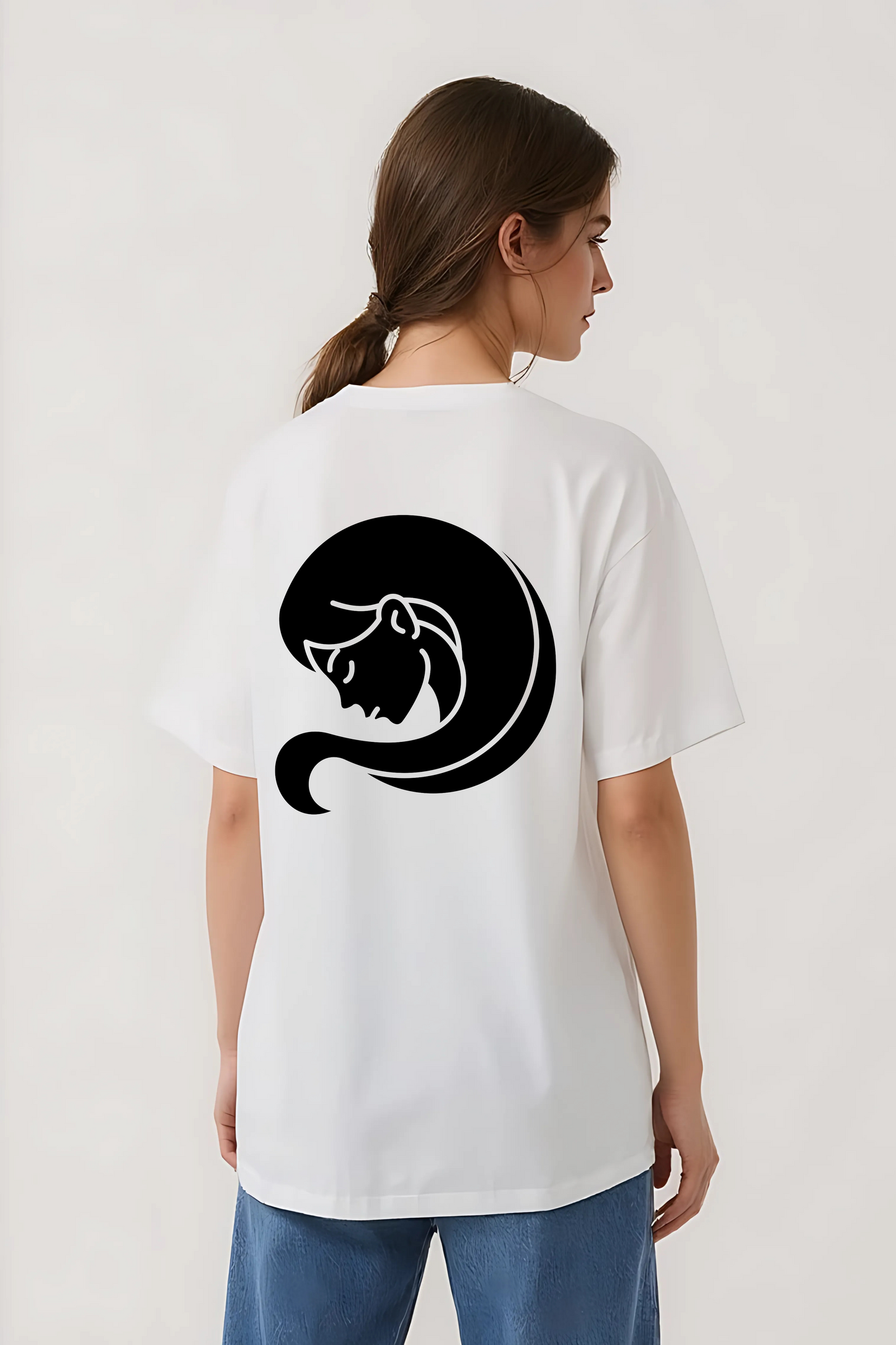 VIRGO OVERSIZED TEE WHITE