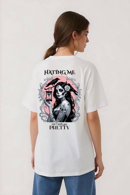 HATING ME OVERSIZED TEE WHITE