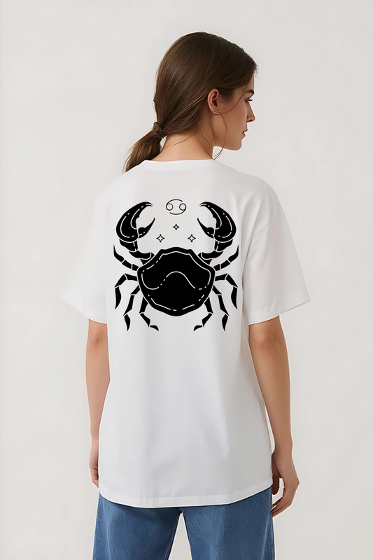 CANCER OVERSIZED TEE WHITE