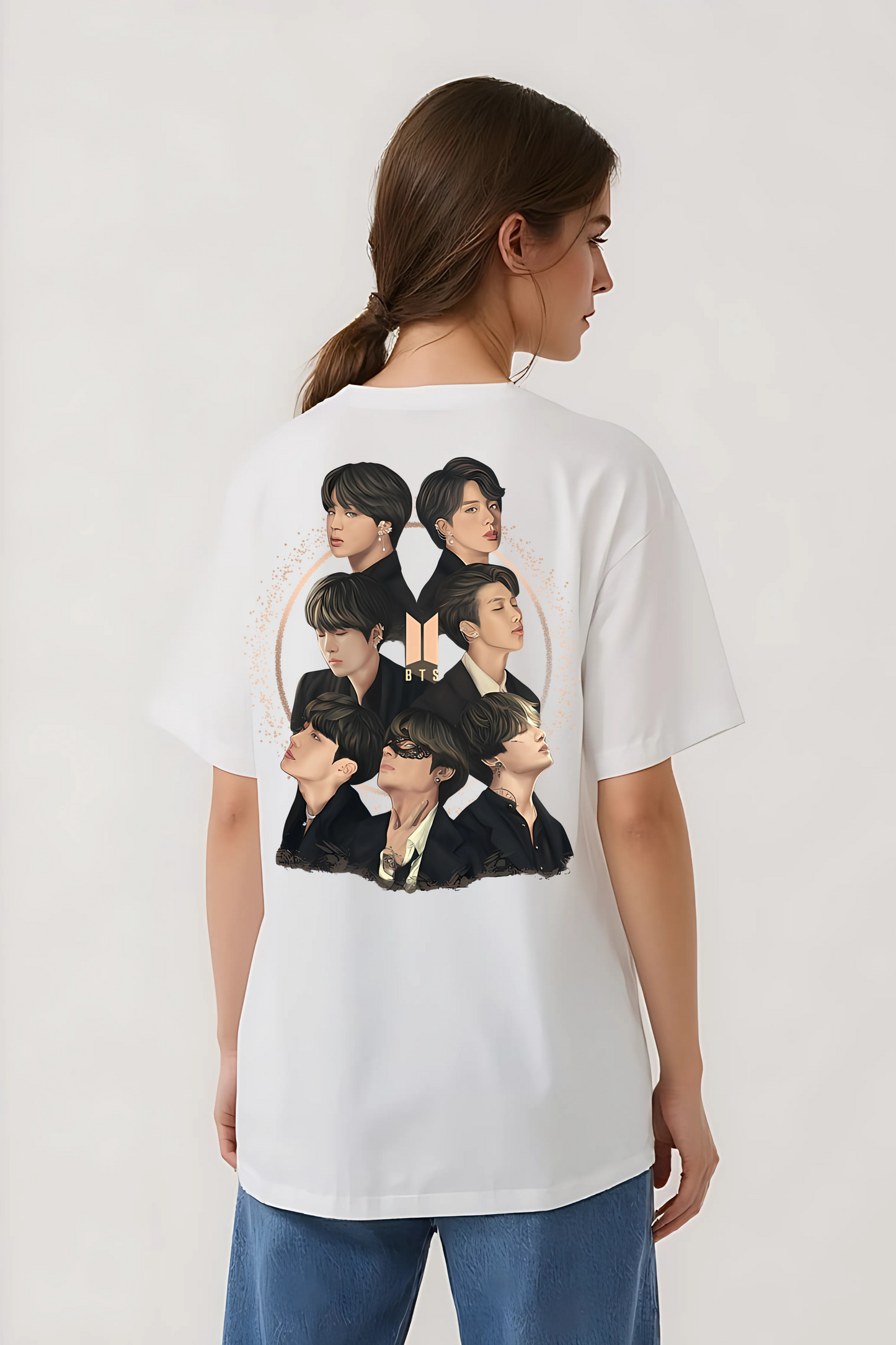 BTS-I OVERSIZED TEE WHITE